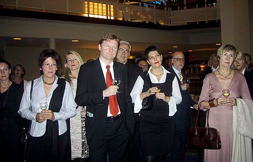 Club Bel Etage Mitglieder beim Empfang nach dem Konzert;